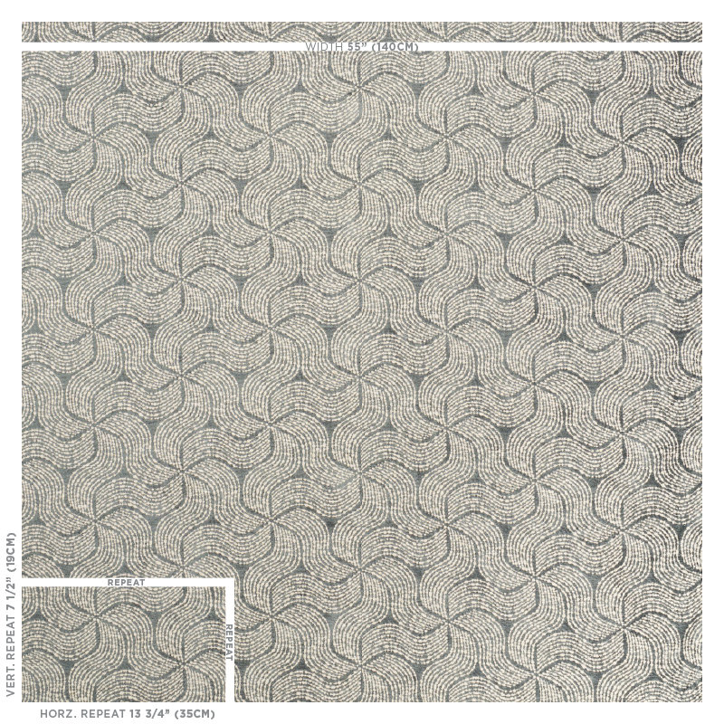 Fiador Fabric, Charcoal