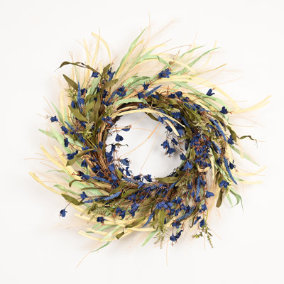 Couronne de pampas artificielle rustique 24 po 24 po