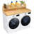 Universal Washer And Dryer Countertop With 2-tier Shelf, Solid Wood Core Laundry Folding Table With Storage Space, Durable For Laundry Room Organization-121390724