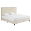 Lit plateforme tapissier touffeté