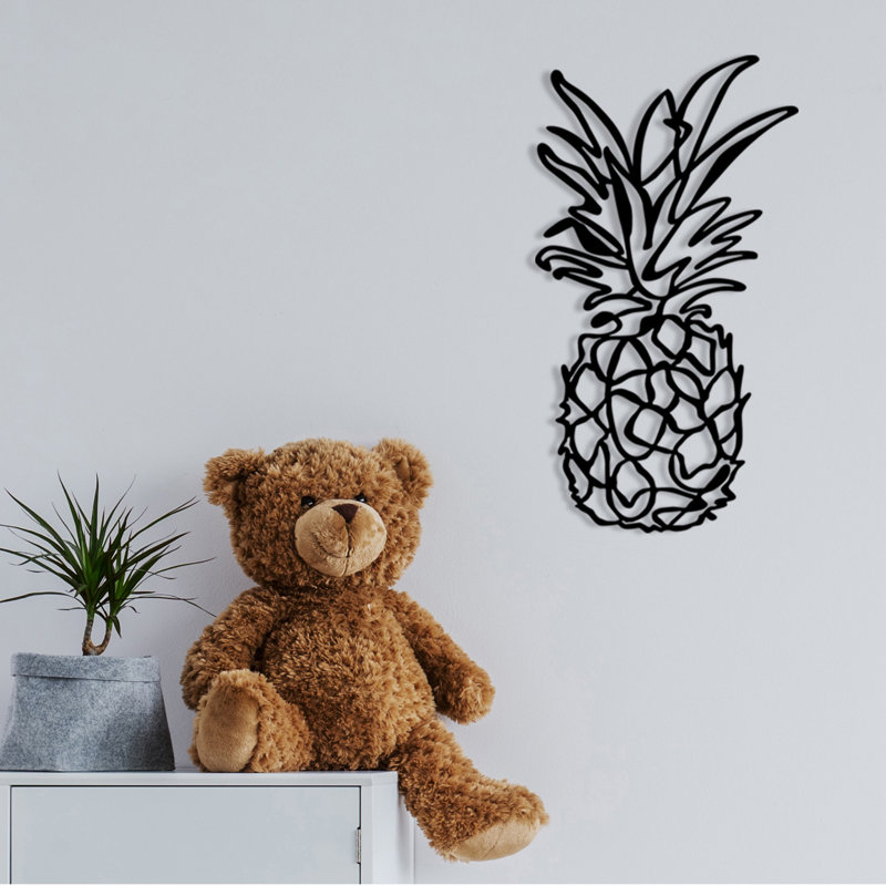 Elegant Black Decorative Metal Wall Accessory, 12.9 x 23.6 inches | 100% Metal Construction, Thickness: 0.05 inches | Perfect for Home Decor, Modern Aesthetic, Durable & Stylish Wall Art