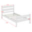 Lit simple avec tête et pied de lit-1178486030