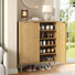 Armoire de rangement pour chaussures 48 paires avec tablettes réglables pour le vestibule
