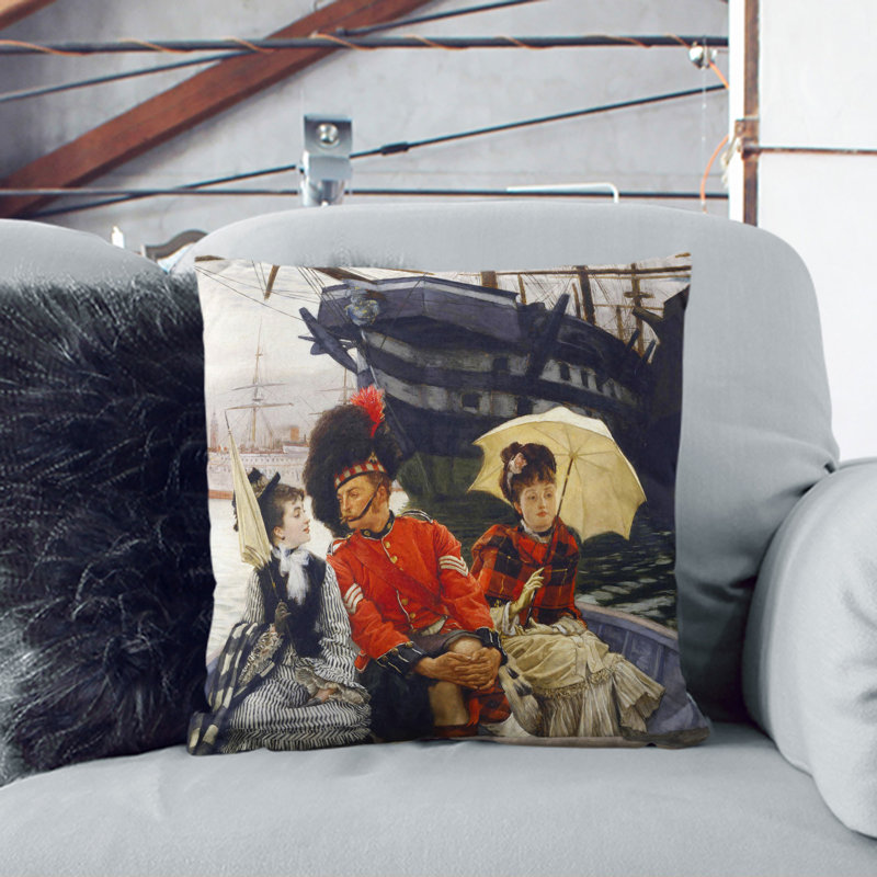 Portsmouth Dockyard Square Throw Cushion, 40cm H x 40cm W x 15cm D