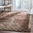 Suleman Hand Knotted Jute/Cotton Southwestern Rug in Dark Brown-21815093