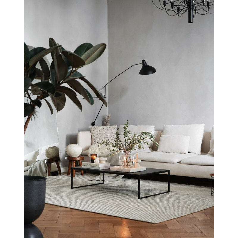 Off White Tact Rug, Rectangle 5'5" x 7'8"