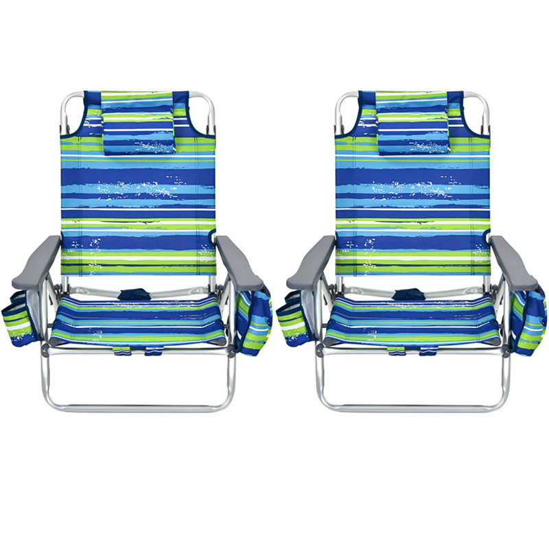Chaise de plage inclinable