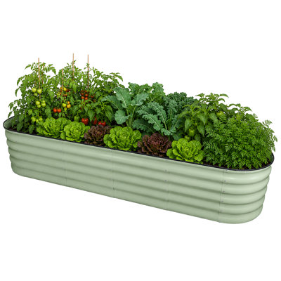  9-1 Design Premium Raised Garden Bed, Light Green
