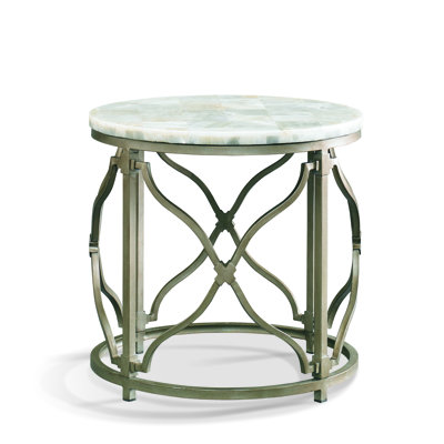 Infinity Stone Top End Table