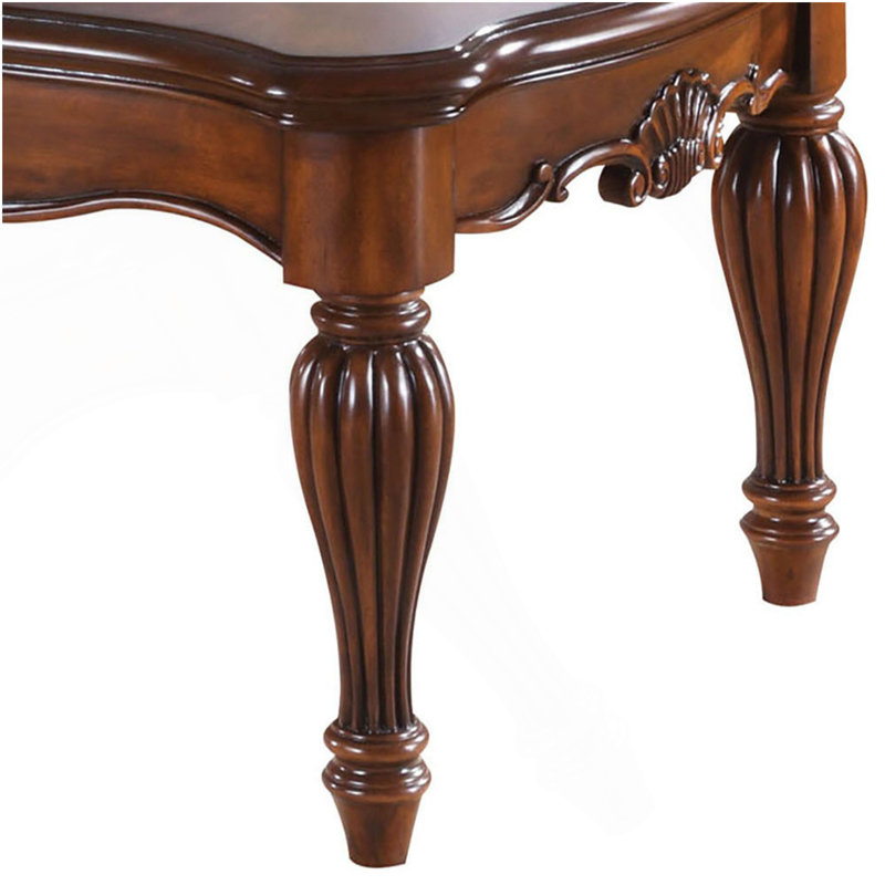 Cherry Rectangle Coffee Table With Turned Legs