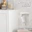 Armoire de rangement à linge inclinable avec paniers à 2 compartiments, blanc