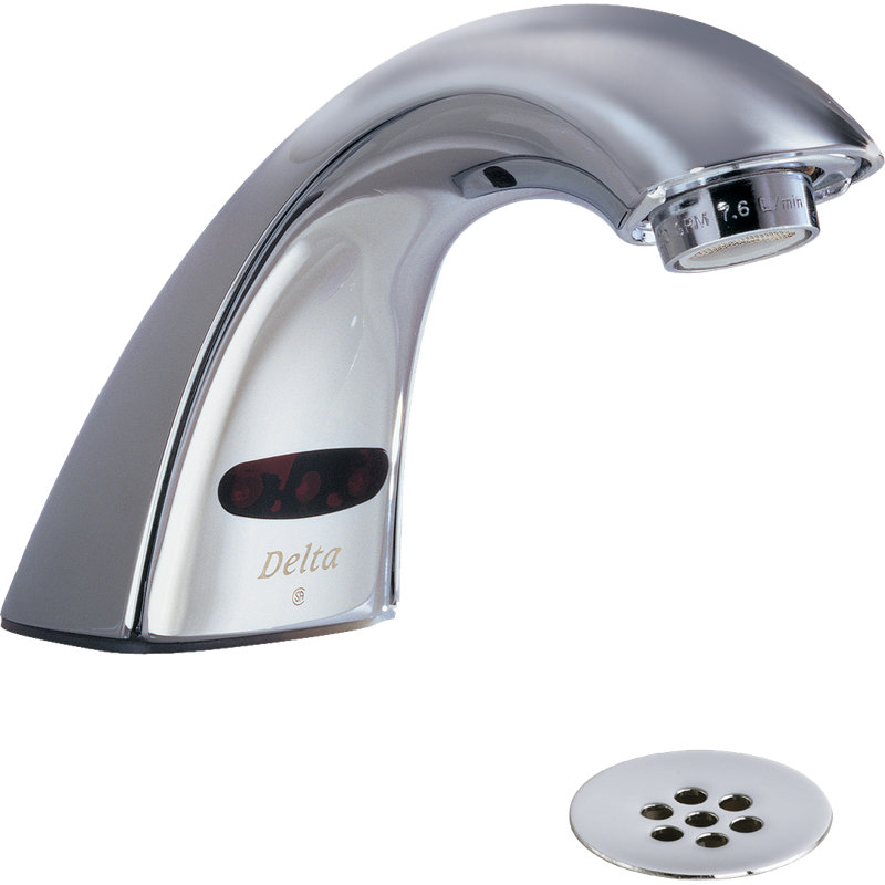 Electronic Battery Faucet with Grid Strainer