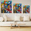 «Hollywood», peinture acrylique, toile tendue, art mural par Jozza 26 po x 30 po-98296702