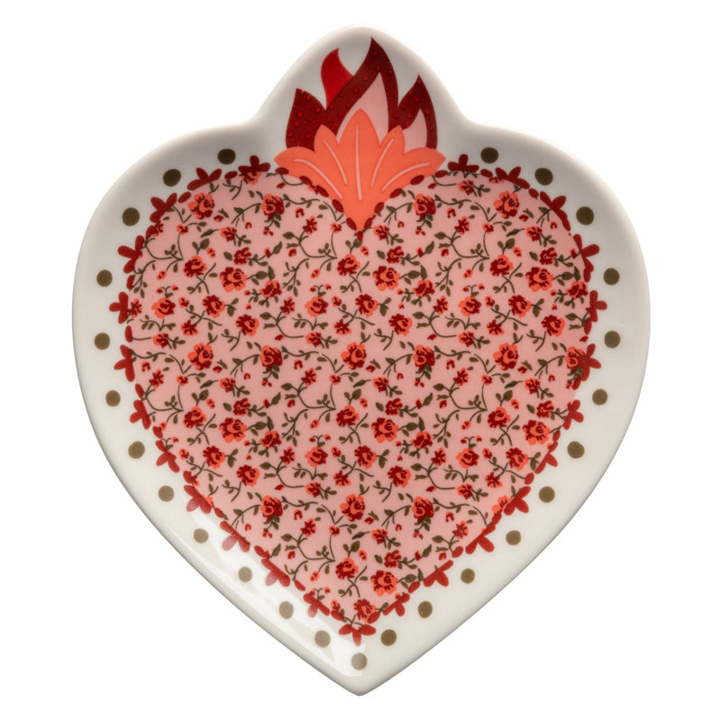 PLATEAUX À BIJOUX EN CALICO EN FORME DE CŒUR