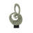 Maine Mother of Pearl Shell Swirl Abstract Decorative Sculpture with Black Base-1025805684
