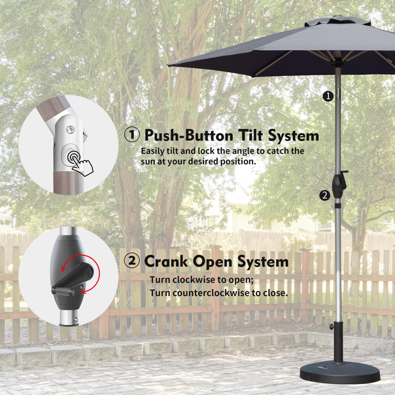 Parasol de patio, Gris