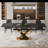 Dining Table Set With 94.5'' Extendable Sintered Stone Top And 8 Faux Leather Chairs-1536809173-1536809175-1536809177