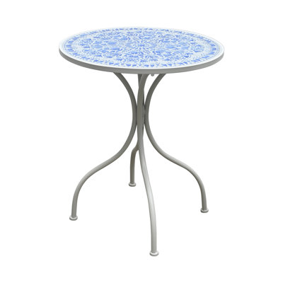 Outdoor Side Table with Ceramic Table Top