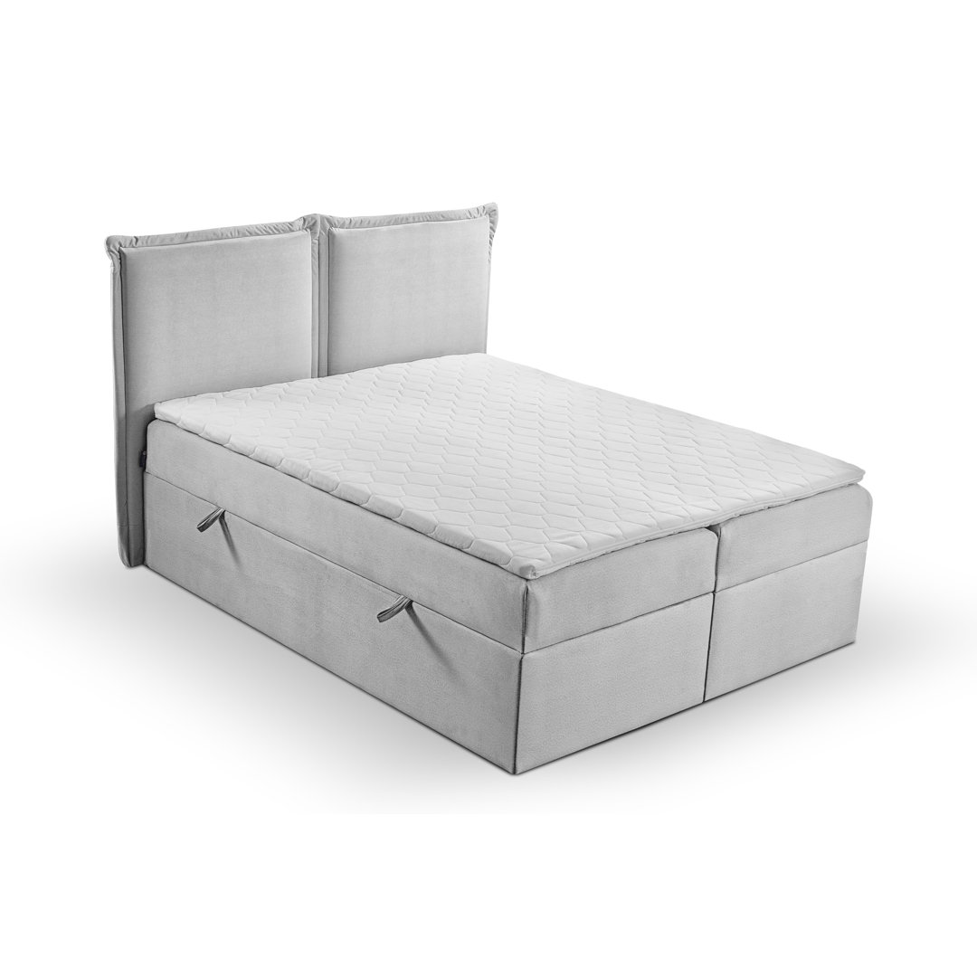 Boxspringbett Agathla mit Topper und Bettkasten