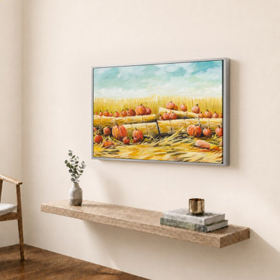 Pumpkin Patch by Bruce Nawrocke - Graphic Art on Canvas