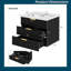 24-Inch Wall-Mounted Floating Bathroom Vanity With Ceramic Sink & Double Drawer, No-Faucet Included-1999262124