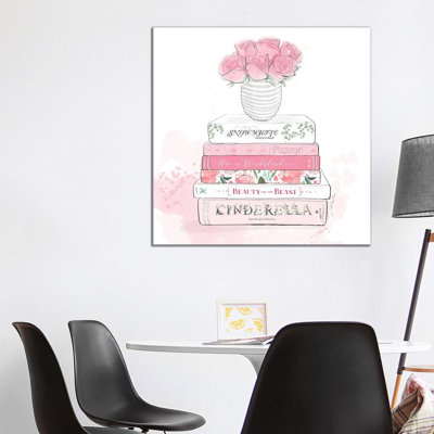 Belle's Library 1 Piece Wrapped Canvas Painting