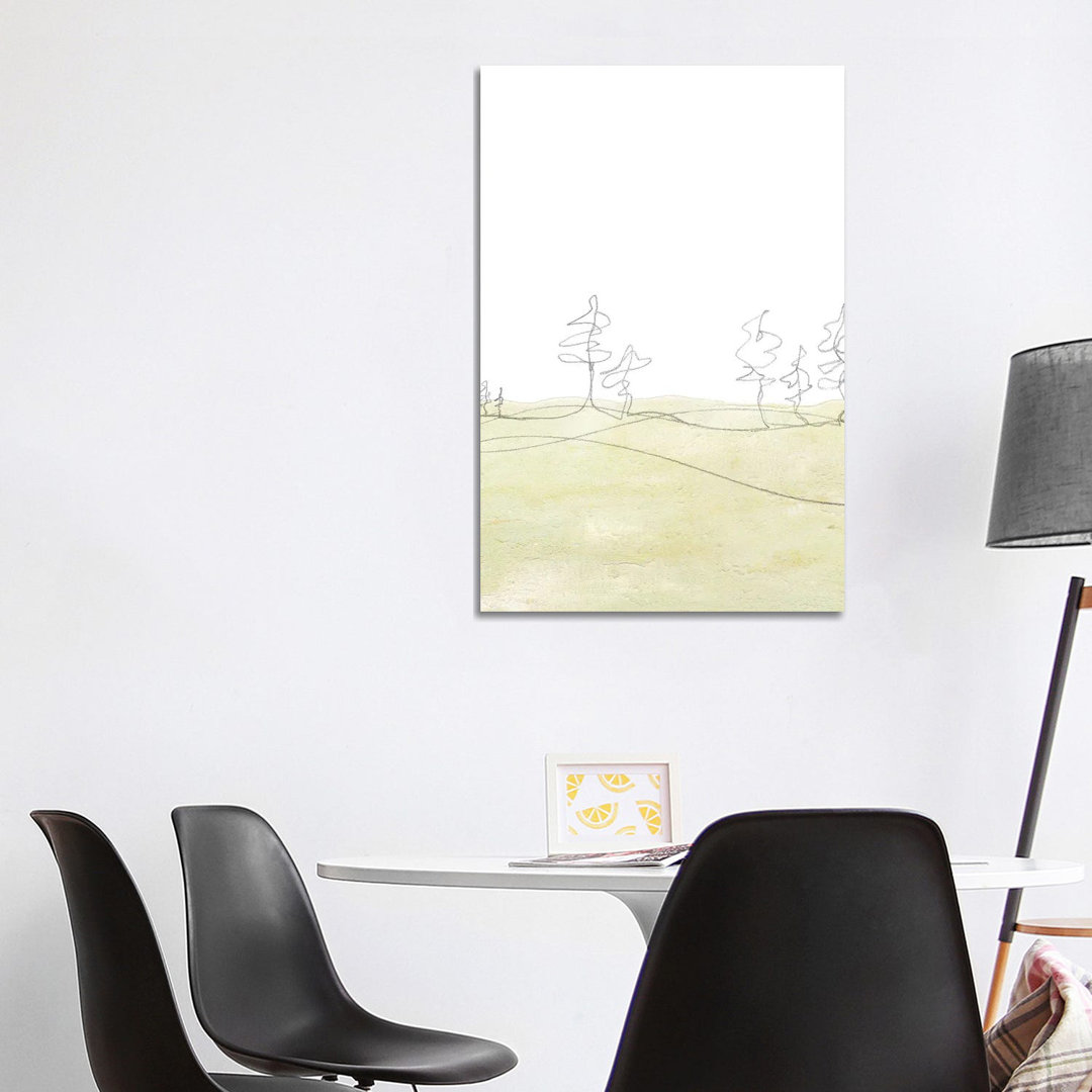 Minimalistische weiche Landschaft von Whales Way - Gallery-Wrapped Canvas Giclée on Canvas