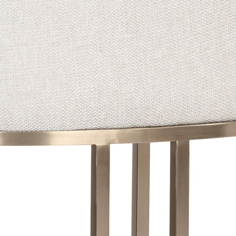 Rayla Upholstered Stool with Metal Frame