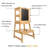 Solid + Manufactured Wood Accent Stool