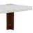 Engineered Stone Top & Brown Finish Dining Table W/Engineered Stone Top
