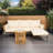 Ensemble modulaire d'extérieur en L avec coussins 78,74 po Anvik