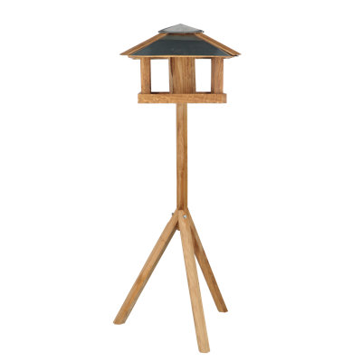 Argante Wood Pole Tray Bird Feeder