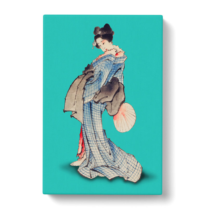 Geisha by Hokusai - Wrapped Canvas, 76cm H x 50cm W x 3cm D