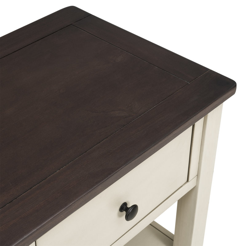 Console Cabras, Beige, Espresso incorrect, H 30 po x l 50 po x P 16 po