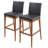 Upholstered Counter Stool with Solid Wood Frame-911119225-823577230