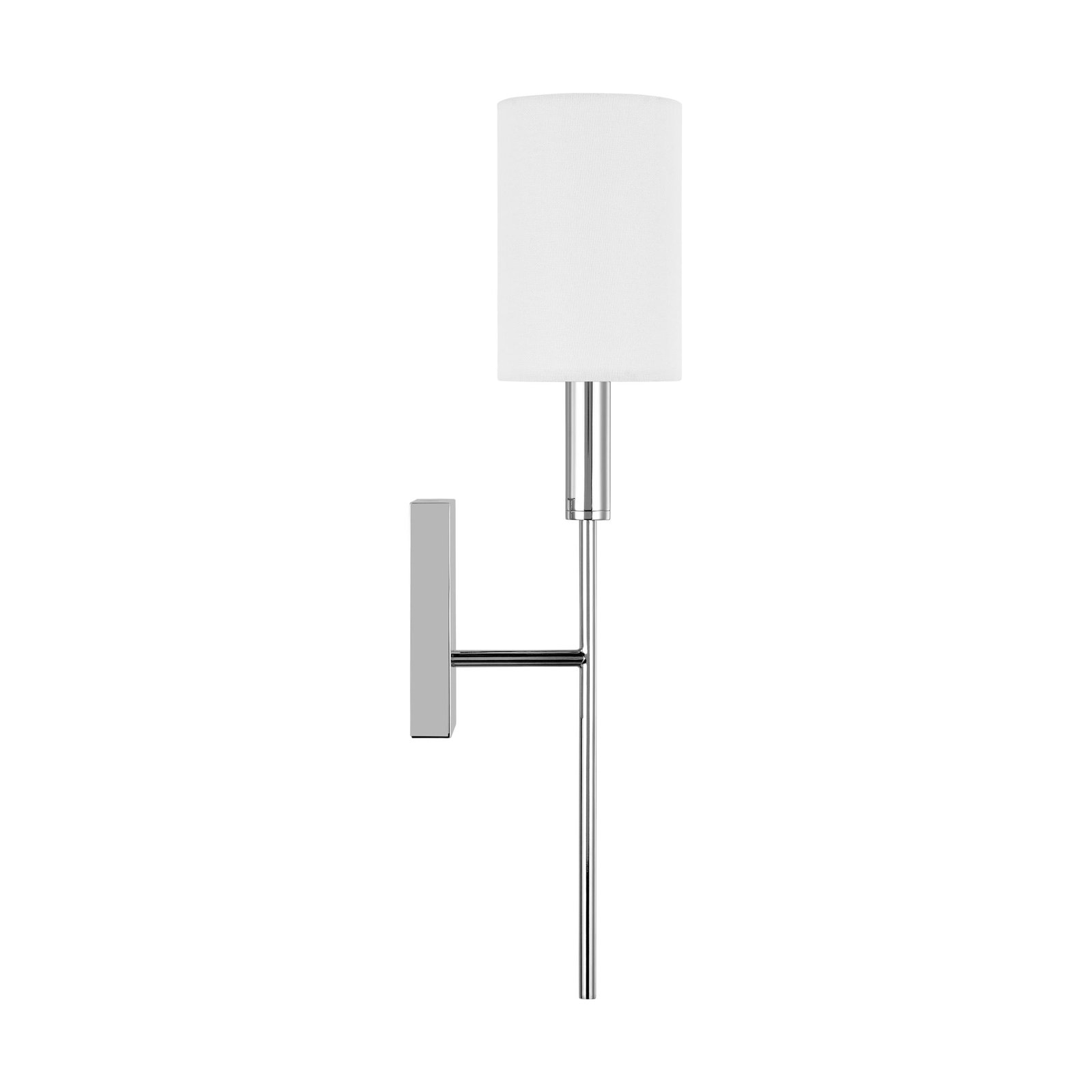 Tedder Single Light Wallchiere, Polished Nickel