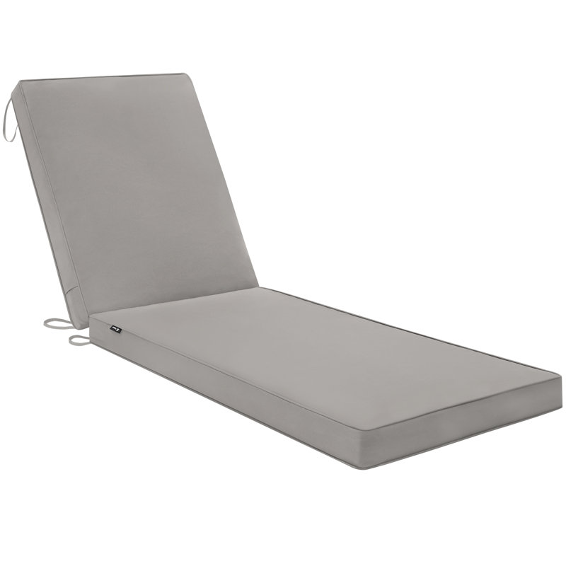 Chaise Lounge Cushions Outdoor 72 x 21 x3 Inch Waterproof & 3-Year Fade Resistant Outdoor Lounge Chair Cushions with Removable Cover for Patio Pool Lounge Chairs