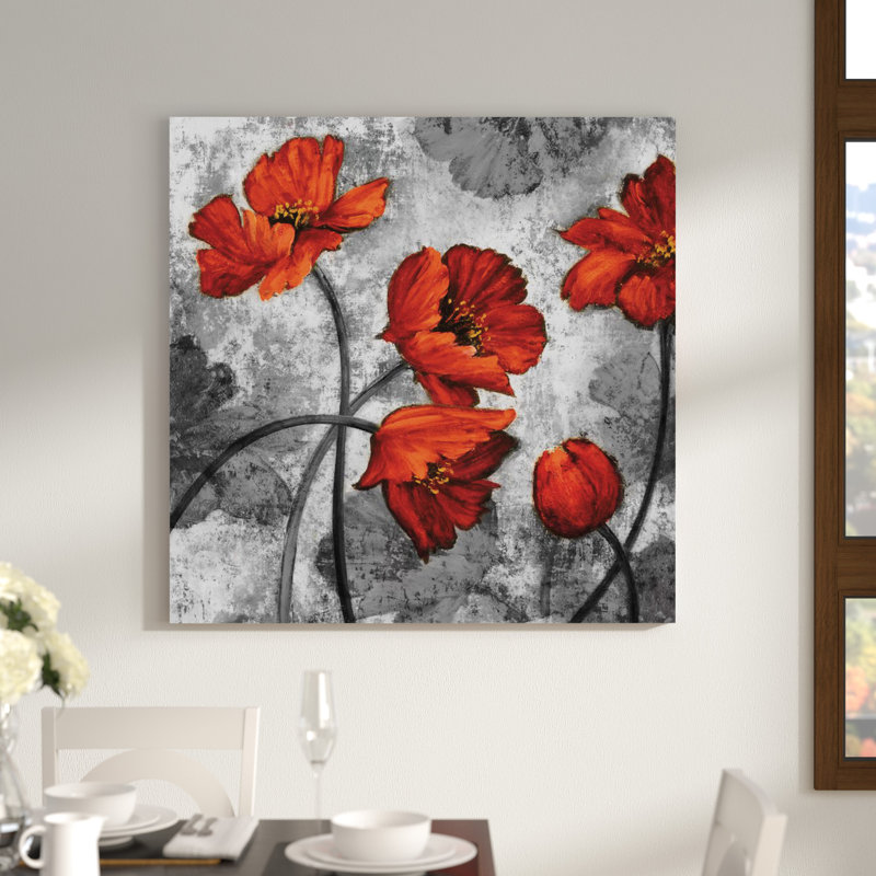 «Evening Red II» par Brian Francis, reproduction d'art sur toile tendue, H 48 po x l 48 po x p 1,5 po