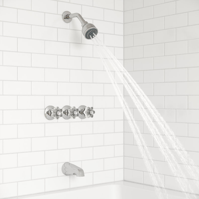General Dual Function Tub and Shower Faucet with Knob Handle