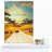 «Wildebeest Crossing Path in Evening», ensemble de 3 reproductions de photos sur toiles tendues
