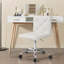 Chaise de bureau ergonomique blanche sans accoudoirs