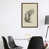 Toile avec cadre en bois brun classique est en rupture de stock