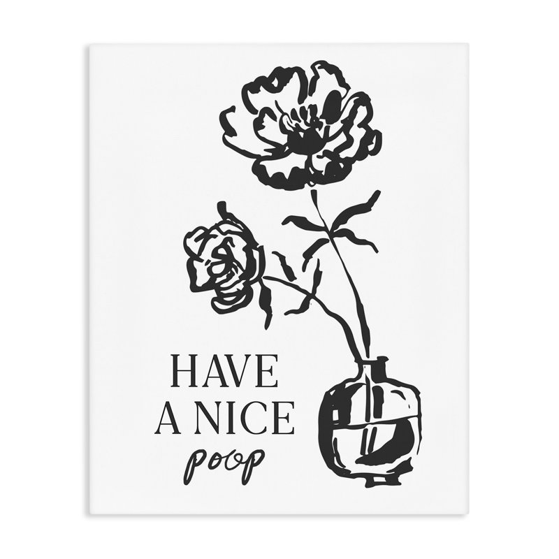 «Have A Nice Poop», design par Lettré et doublé, H 40 po x l 30 po