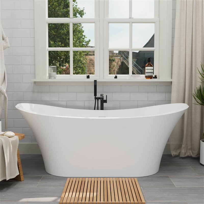 Baignoire profonde autoportante 69 po
