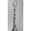 Steel blue giraffe - 24"x48" Framed canvas