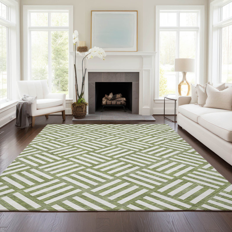 Tapis intérieur / extérieur Kinslee, Rectangle 3' x 5'