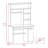 2-Drawer 7-Shelf Computer Desk With Hutch-1800399563
