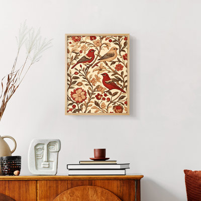 WM MORRIS Series CXXV  -Premium Framed Print -Ready to Hang - No Nails Required