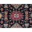 Tapis noir en laine nouvel âge 9 pi x 12 pi Weera
