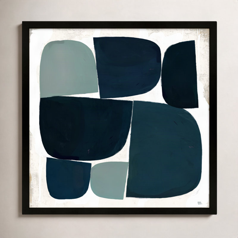 Ziti Composizione Di Forme bleu noir avec ombre par Marco Marella pour Studio M, H 30 po x l 30 po x P 1,25 po
